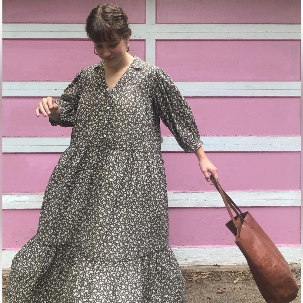 Esby Phillipa Dress - Basil Ristra XS
